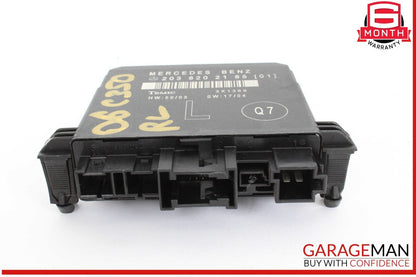 01-07 Mercedes W203 C350 Sport Rear Left Side Door Control Module 2038202185 OEM