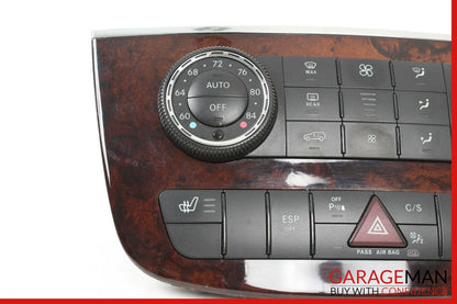 10-13 Mercedes W251 R350 Center Dash AC A/C Heater Temperature Switch Trim Panel