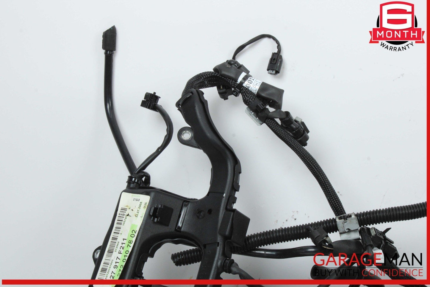 06-09 Mercedes W211 E350 Engine Motor Wire Harness Assembly w/ Ignition Coil OEM