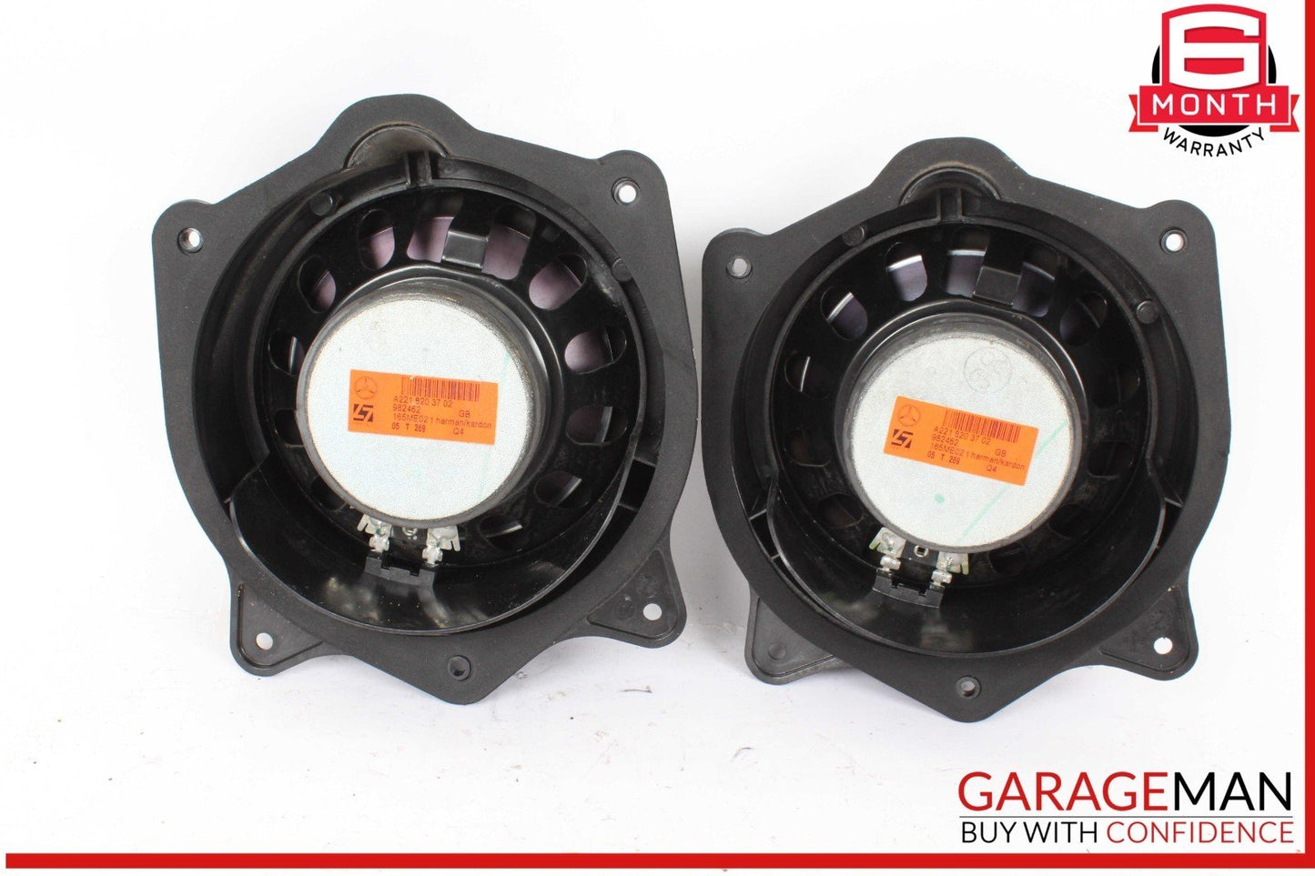 07-09 Mercedes W221 S550 S63 Rear Left & Right Door Audio Sound Speaker Set of 2