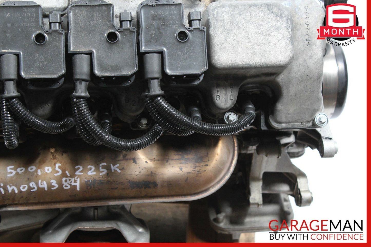 03-06 Mercedes R230 SL500 RWD Engine Motor Block Assembly OEM
