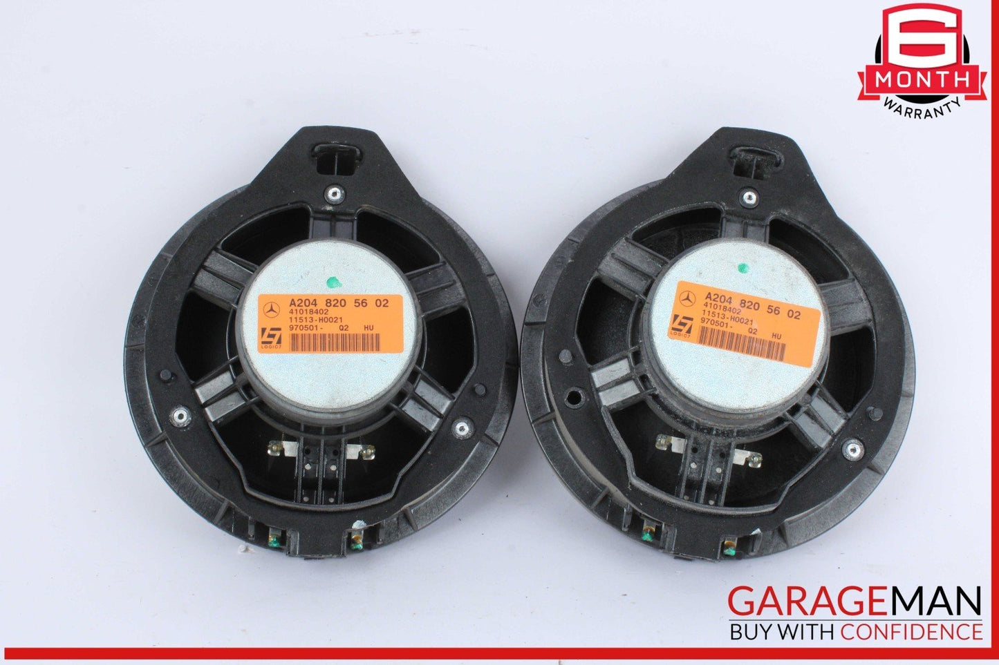 08-14 Mercedes X204 GLK250 Rear Left and Right Side Door Speaker Set of 2 OEM