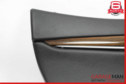 14-17 Maserati Ghibli Rear Left Side Interior Door Trim Panel Assembly Black OEM