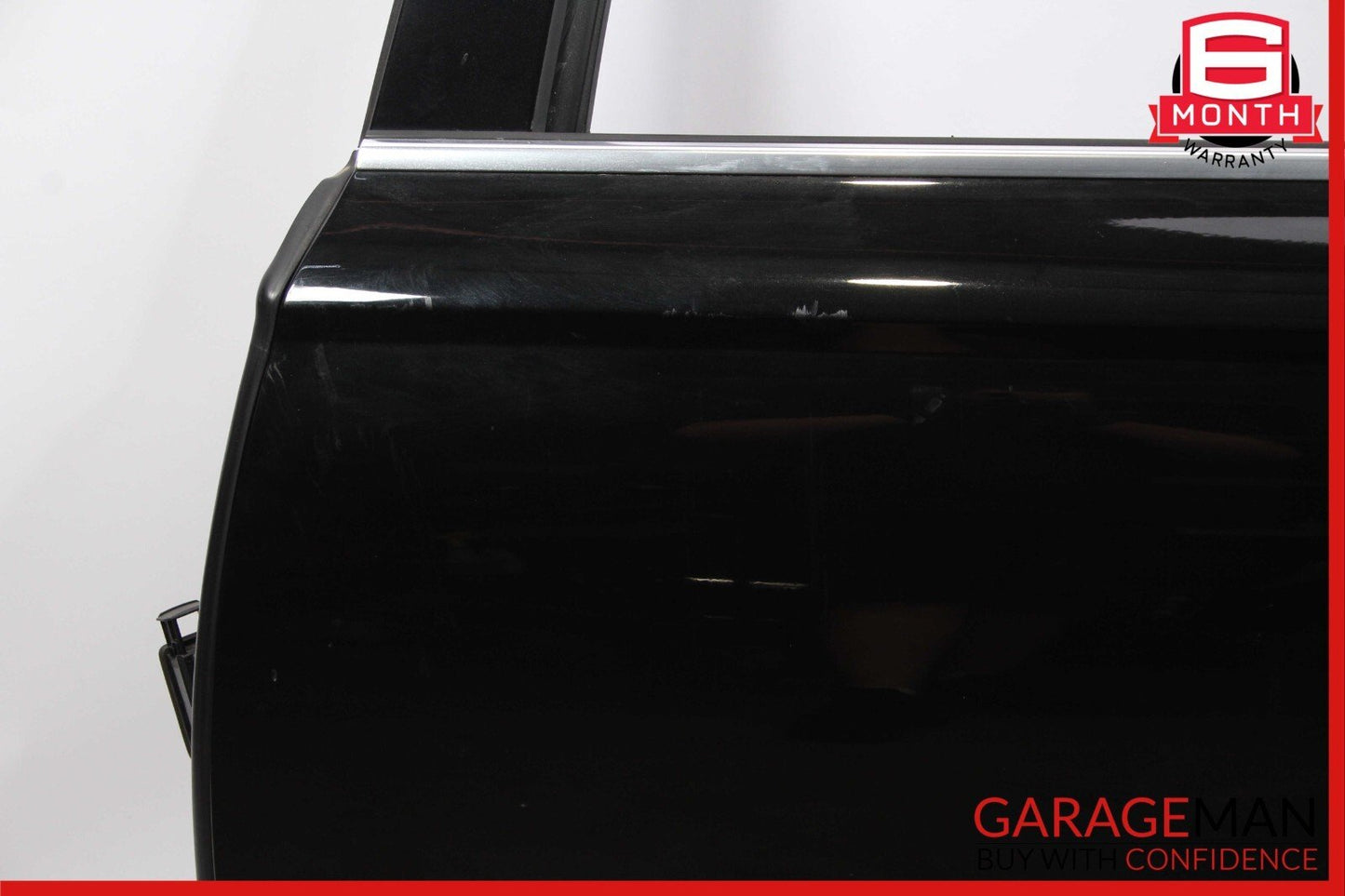 12-18 Audi A6 Rear Left Driver Side Exterior Door Shell Frame Panel Black