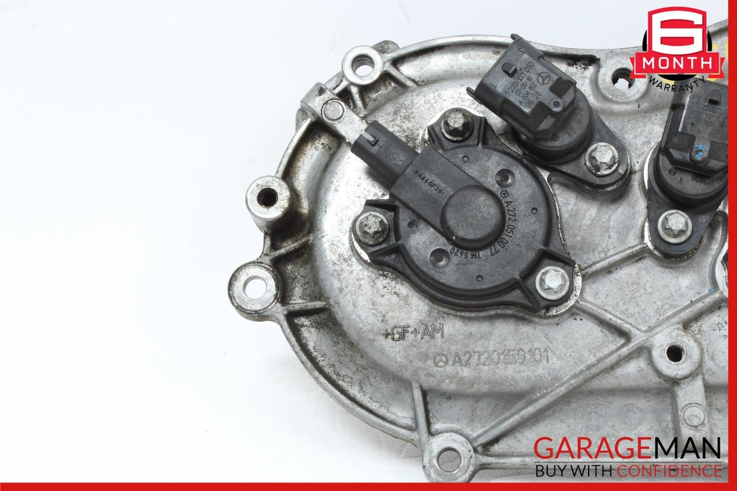 06-13 Mercedes W211 E350 S550 Front Right Engine Timing Chain Cover Plate OEM