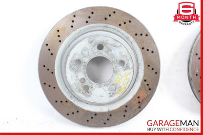 07-12 Mercedes R230 SL550 Rear Right & Left Side Brake Rotors Disc Set of 2 Pc