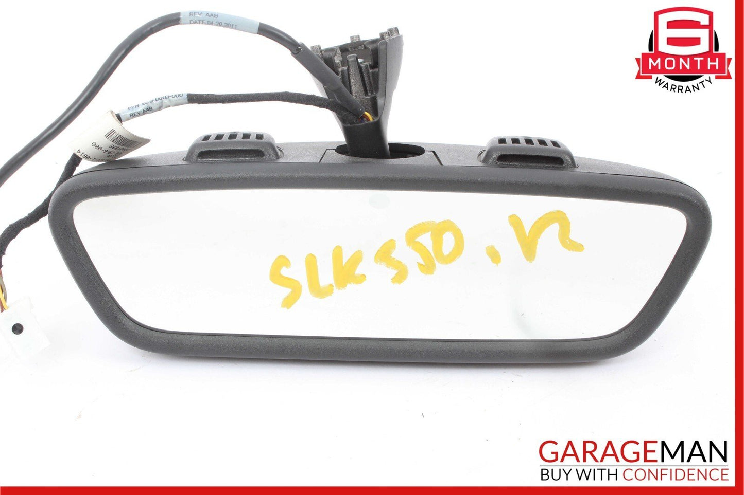 12-20 Mercedes R172 SLK250 SLK350 SLC300 Interior Rear View Mirror Black OEM