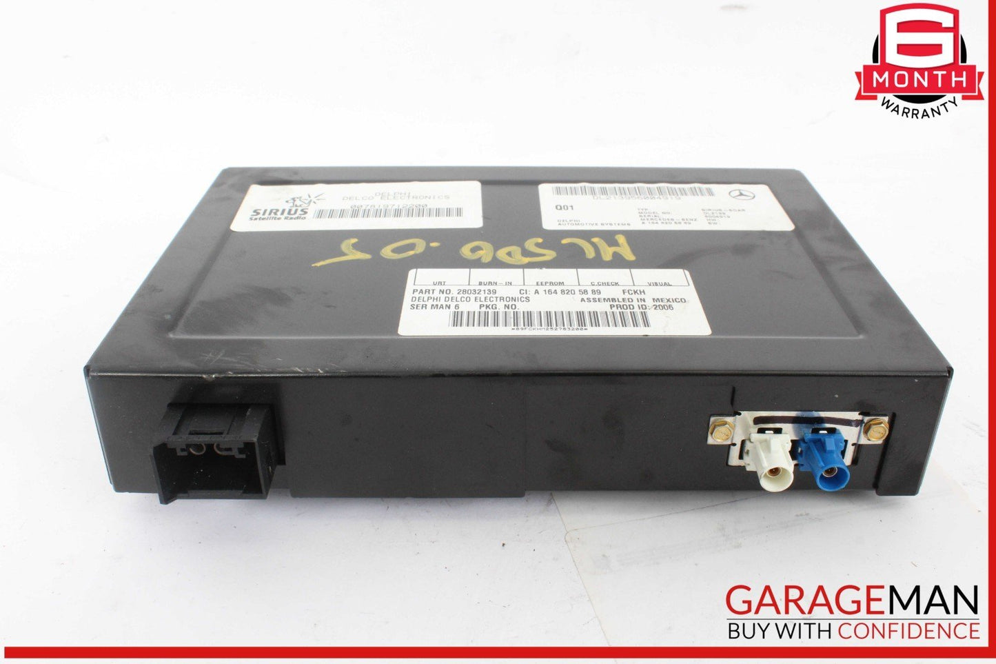 03-11 Mercedes W164 ML500 R500 Sirius Satellite Radio Receiver 1648205889 OEM