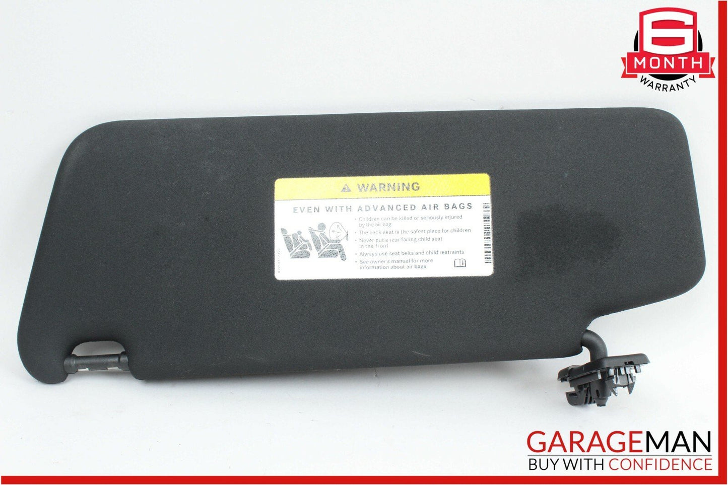 08-14 Mercedes W204 C250 Front Right Sun Visor Sunvisor Shade Cover Black