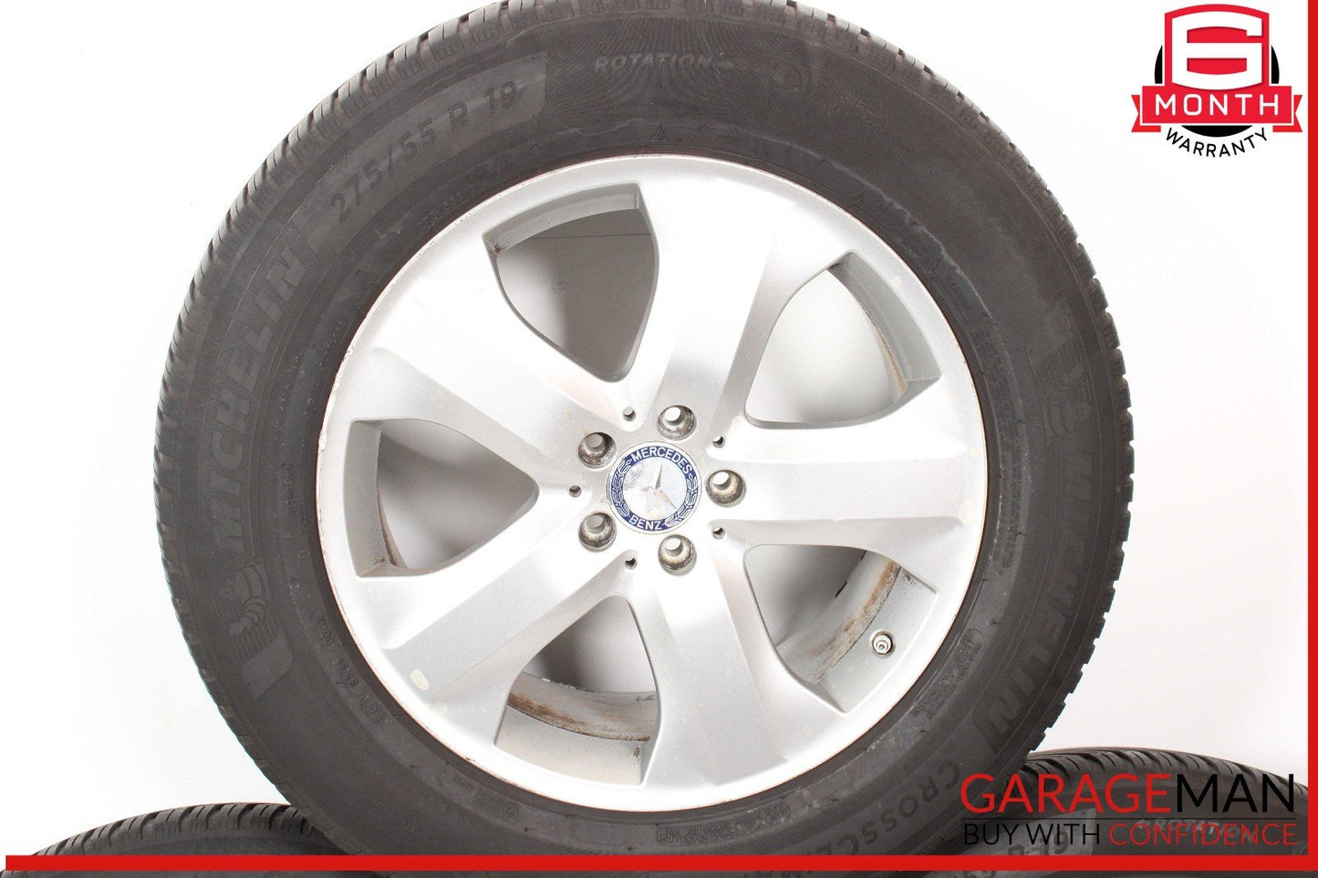 09-12 Mercedes X164 GL350 GL450 8.5Jx19H2 Complete Wheel Tire Rim Set of 4 Pc