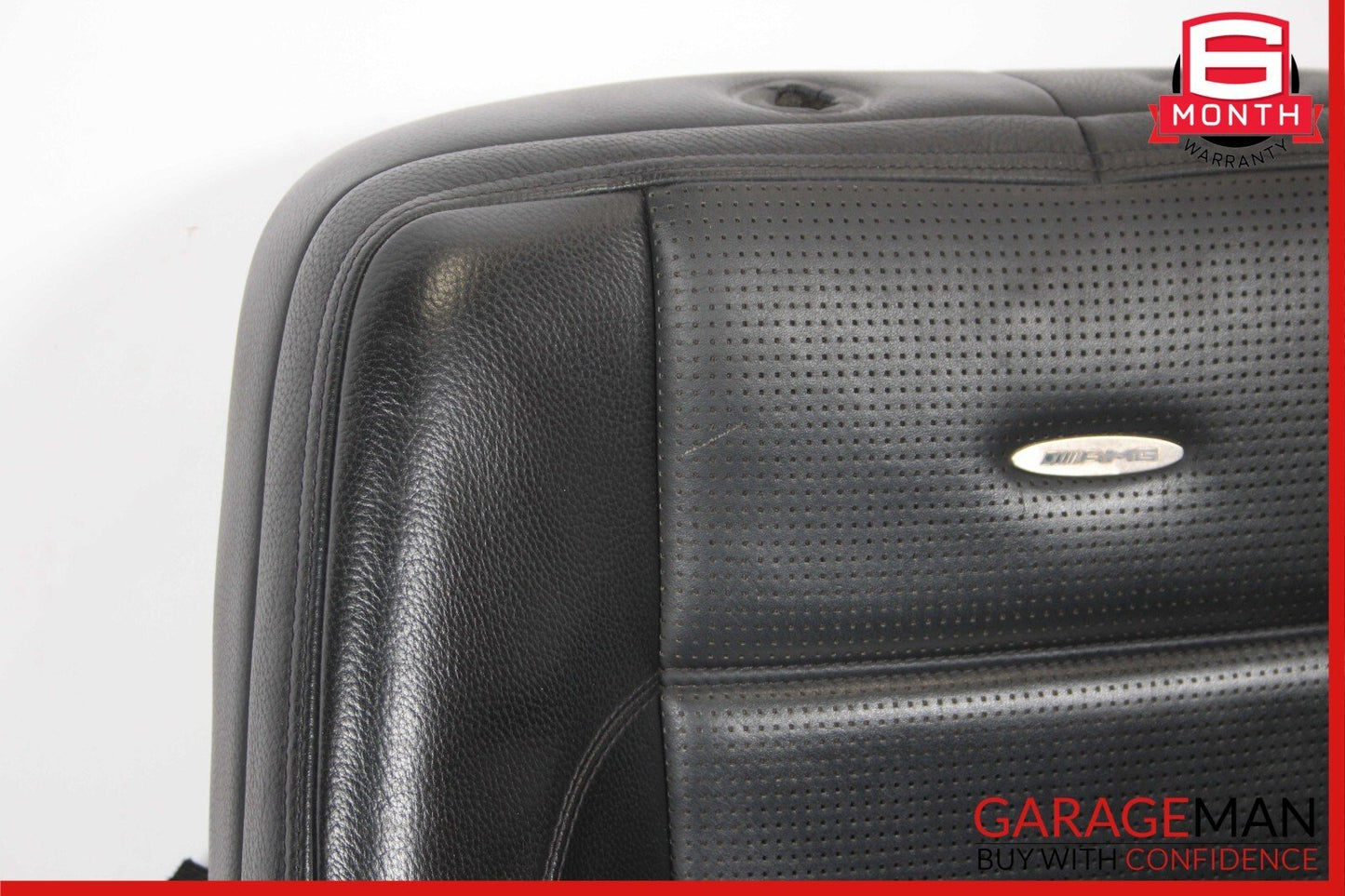 08-13 Mercedes W221 S63 AMG Front Left Driver Upper Top Seat Cushion Black OEM