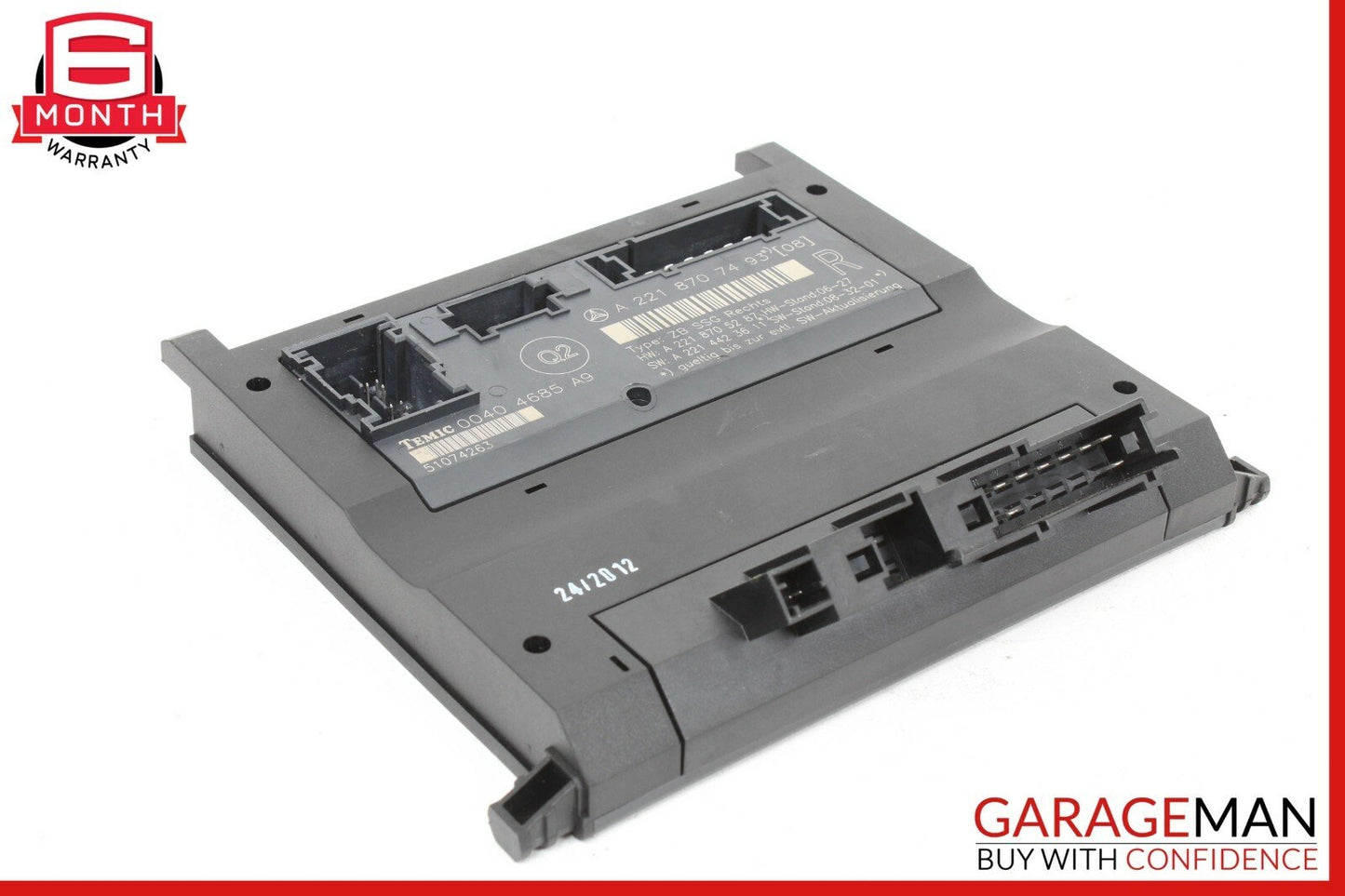 07-13 Mercedes W221 S550 Front Right Under Seat Control Module 2218707493 OEM