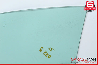 10-16 Mercedes W212 E550 E350 Front Left Driver Side Window Glass OEM