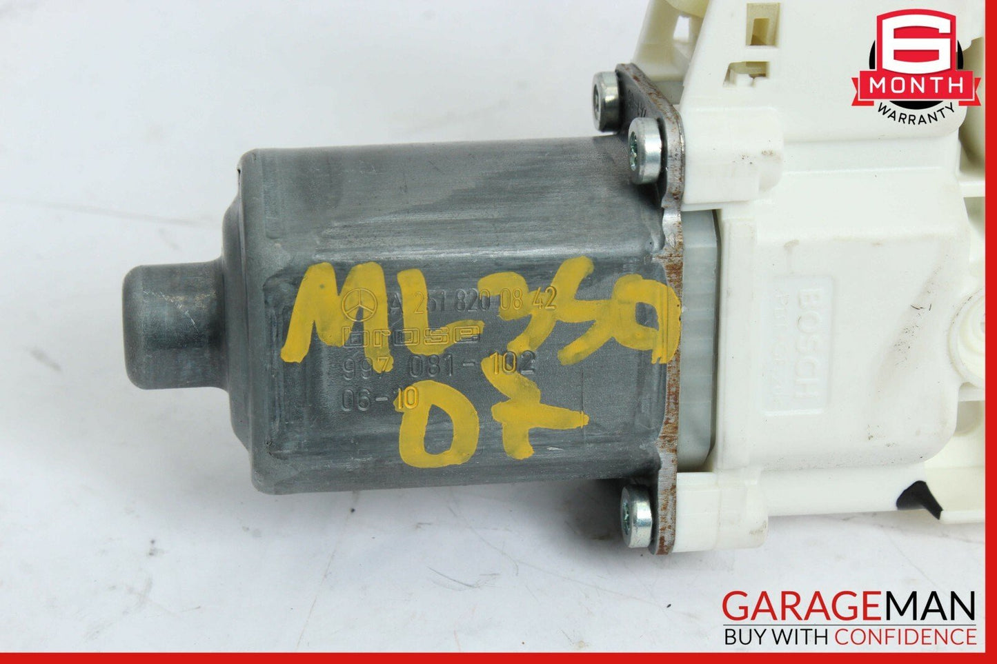 06-13 Mercedes W164 ML350 GL450 Window Regulator Motor Front Right Side OEM