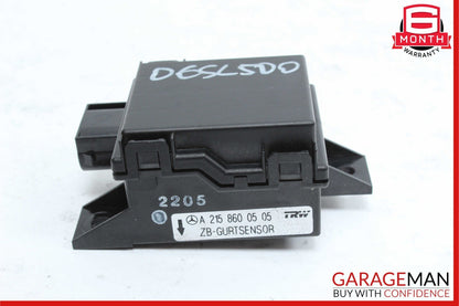 00-13 Mercedes W215 CL55 AMG SL500 Seat Belt Seatbelt Tension Sensor