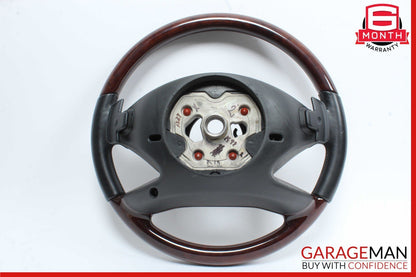 10-14 Mercedes S550 4 Spoke Steering Wheel w/ Paddle Shifters Wood Anthracite