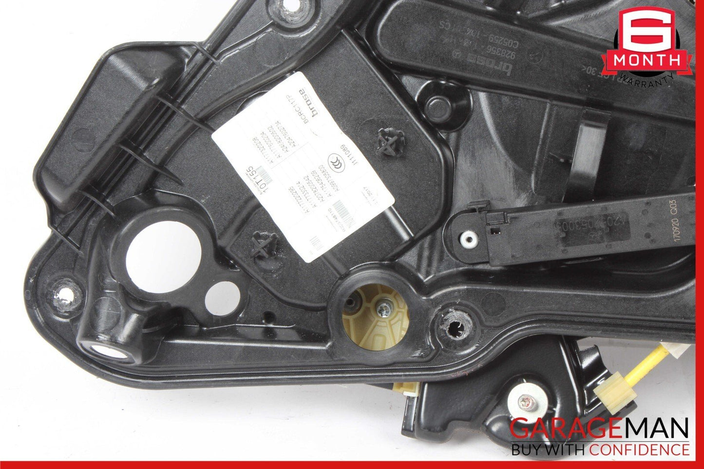 14-18 Mercedes CLA250 C117 Rear Right Side Door Window Regulator w/ Carrier OEM