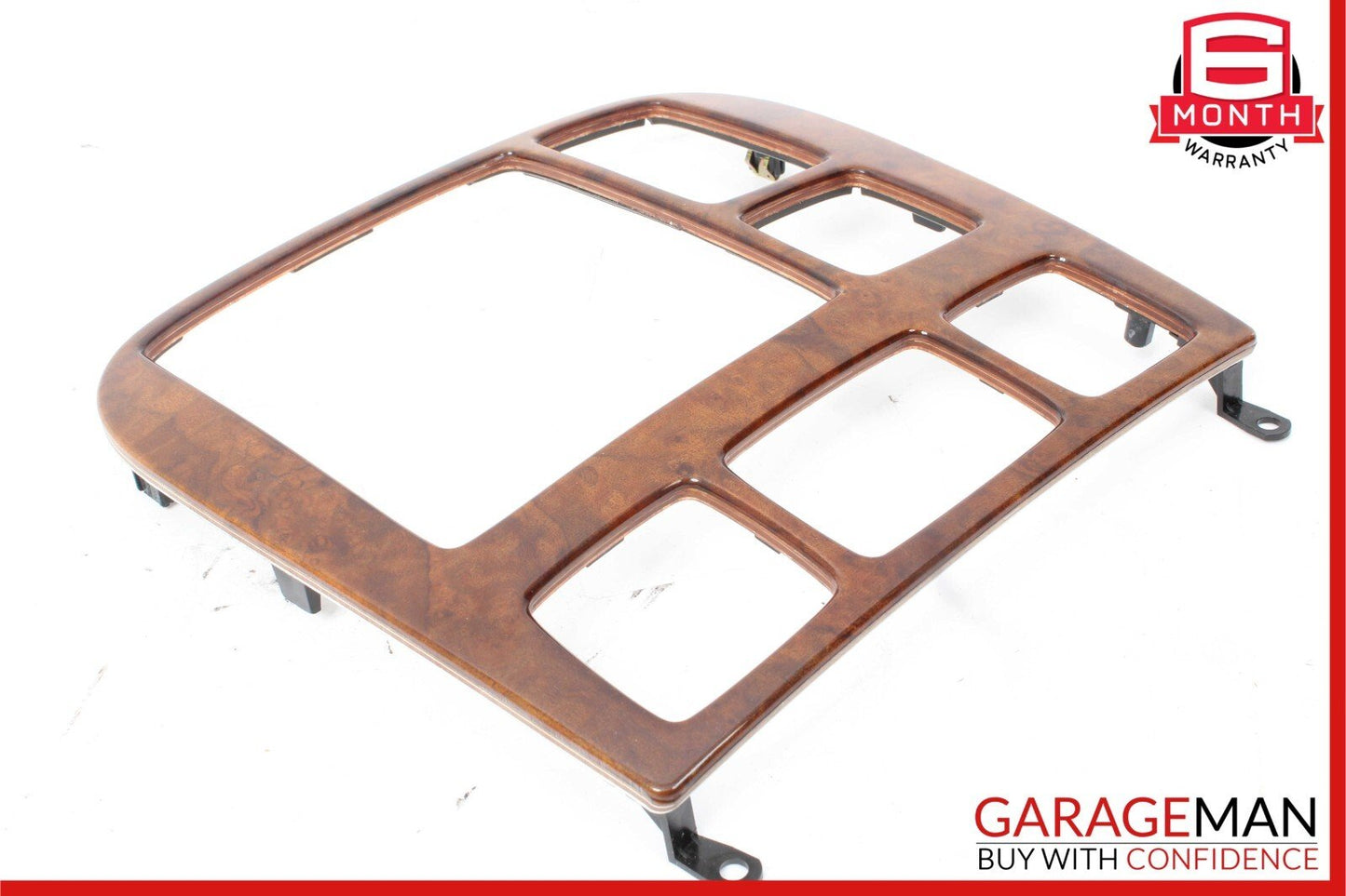 00-02 Mercedes W220 S500 S55 AMG Dashboard Radio Trim Panel Cover Bezel Wood OEM
