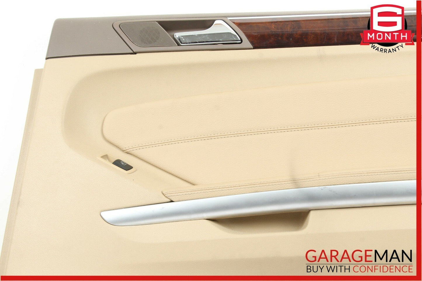 07-12 Mercedes X164 GL450 Rear Right Side Complete Interior Door Panel Brown