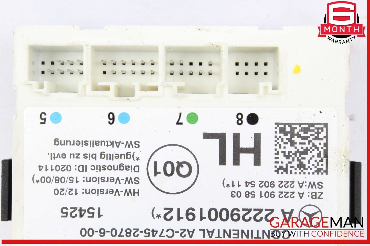 15-23 Mercedes W205 C300 C400 GLC300 Rear Left Side Door Control Module Unit OEM