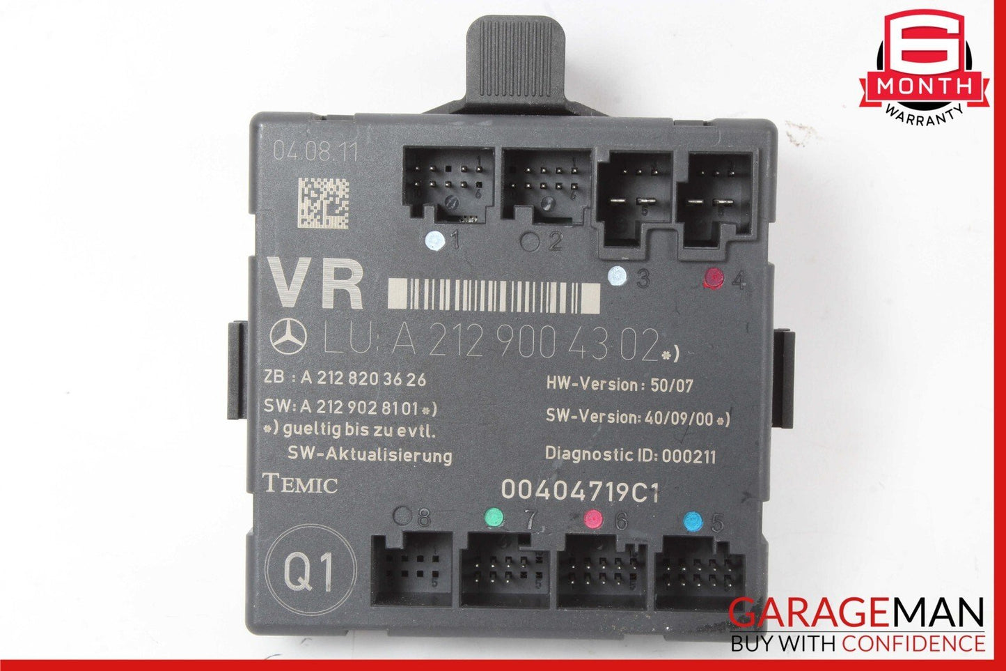 08-18 Mercedes W212 E350 E550 E400 Front Right Side Door Control Module OEM