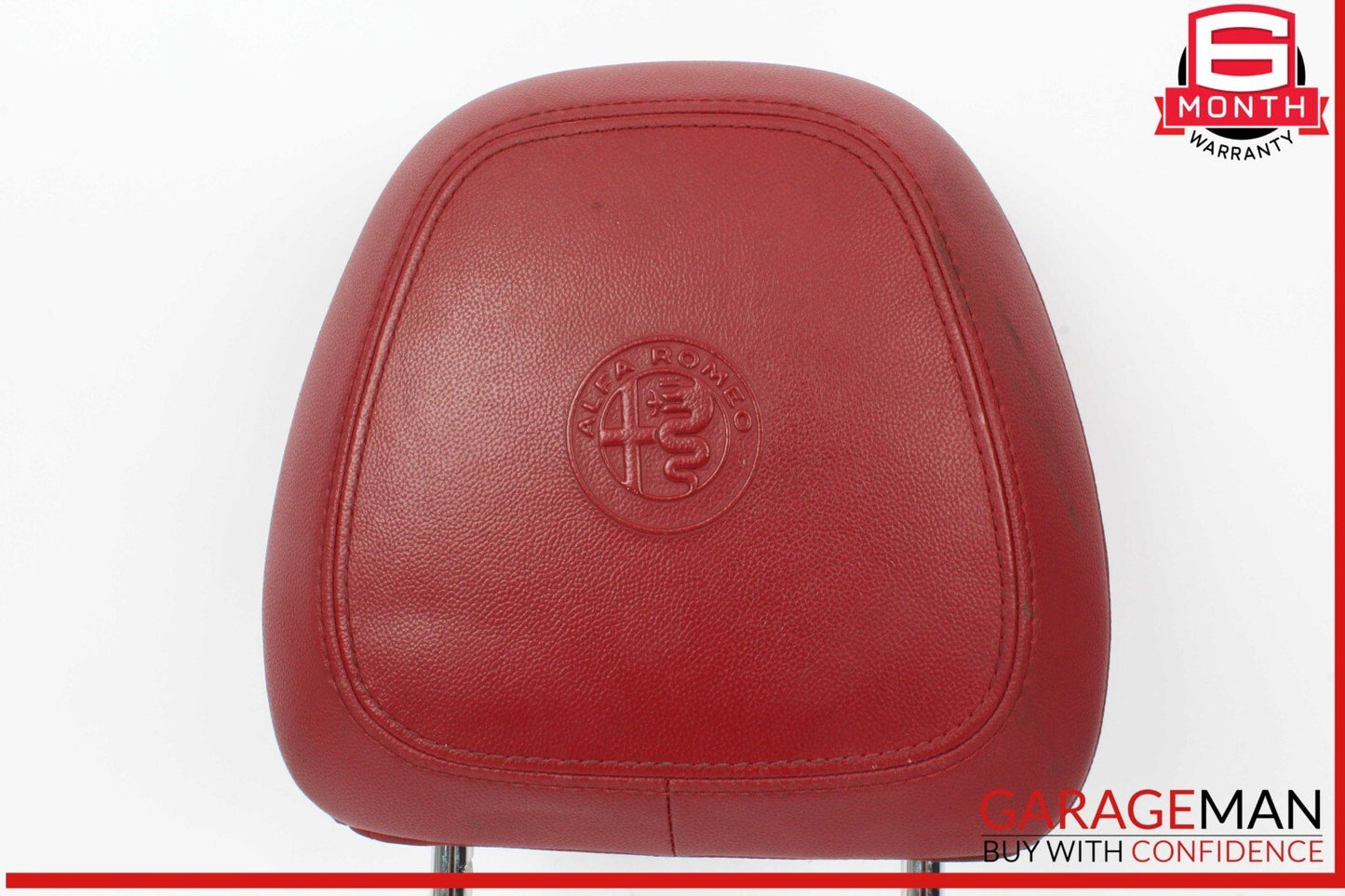 17-22 Alfa Romeo Giulia Front Left and Right Side Seat Headrest Head Rest Red