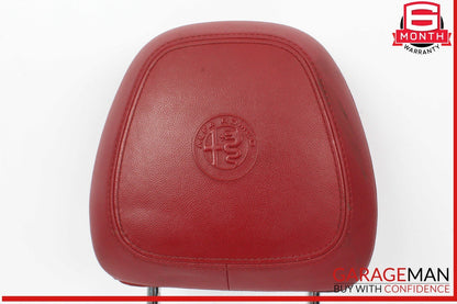 17-22 Alfa Romeo Giulia Front Left and Right Side Seat Headrest Head Rest Red