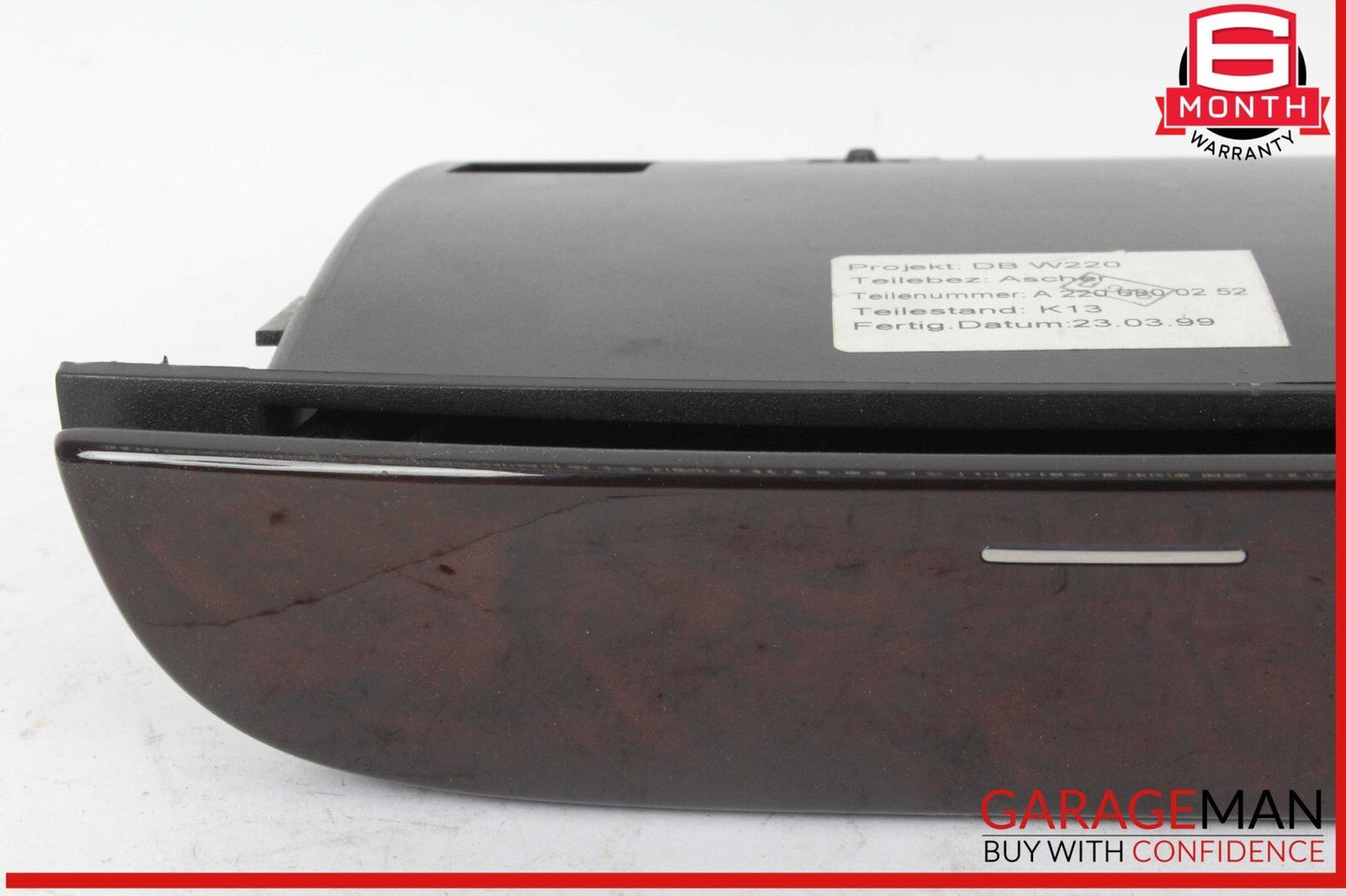 00-06 Mercedes W220 S500 Center Console Ash Tray Ashtray Compartment OEM