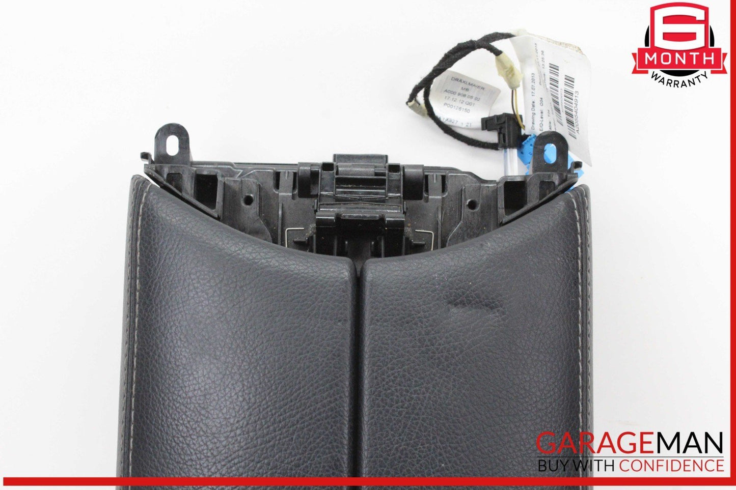 15-20 Mercedes W205 C300 Center Console Arm Rest Armrest Cup Holder Black OEM
