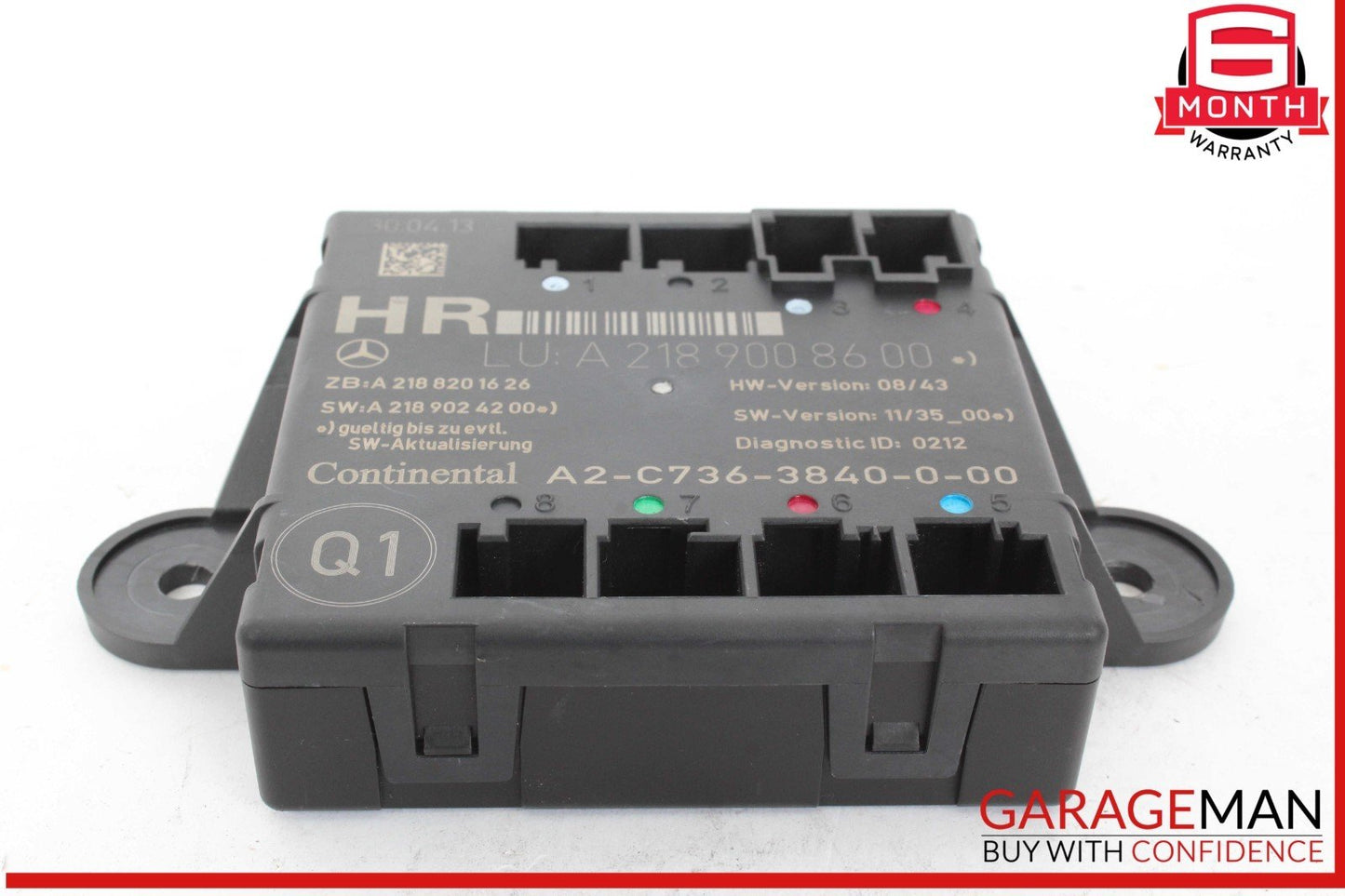 08-18 Mercedes W212 E350 C350 CLS550 Rear Right Side Door Control Module Unit