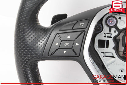 14-19 Mercedes W117 CLA250 Steering Wheel w/ Paddle Shifters Black OEM