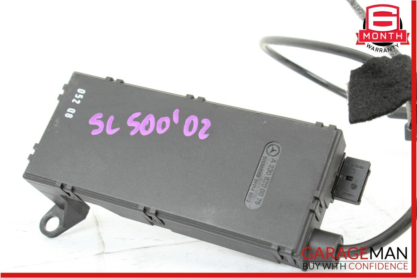 03-06 Mercedes R230 SL500 SL55 AMG Keyless Go Entry Door Antenna Module Assembly