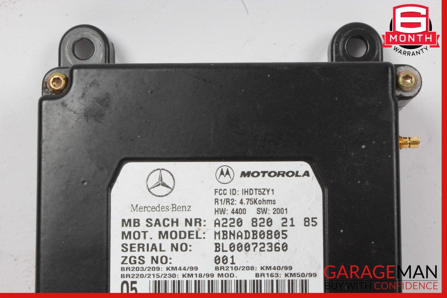 00-06 Mercedes R230 SL500 CLK55 AMG Voice Command Control Module 2208204785 OEM