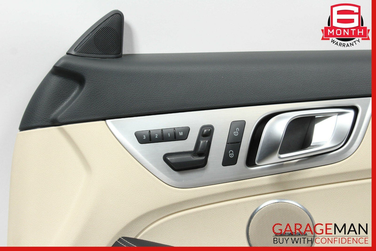12-16 Mercedes R172 SLK350 Front Right Side Interior Door Panel Assembly Beige