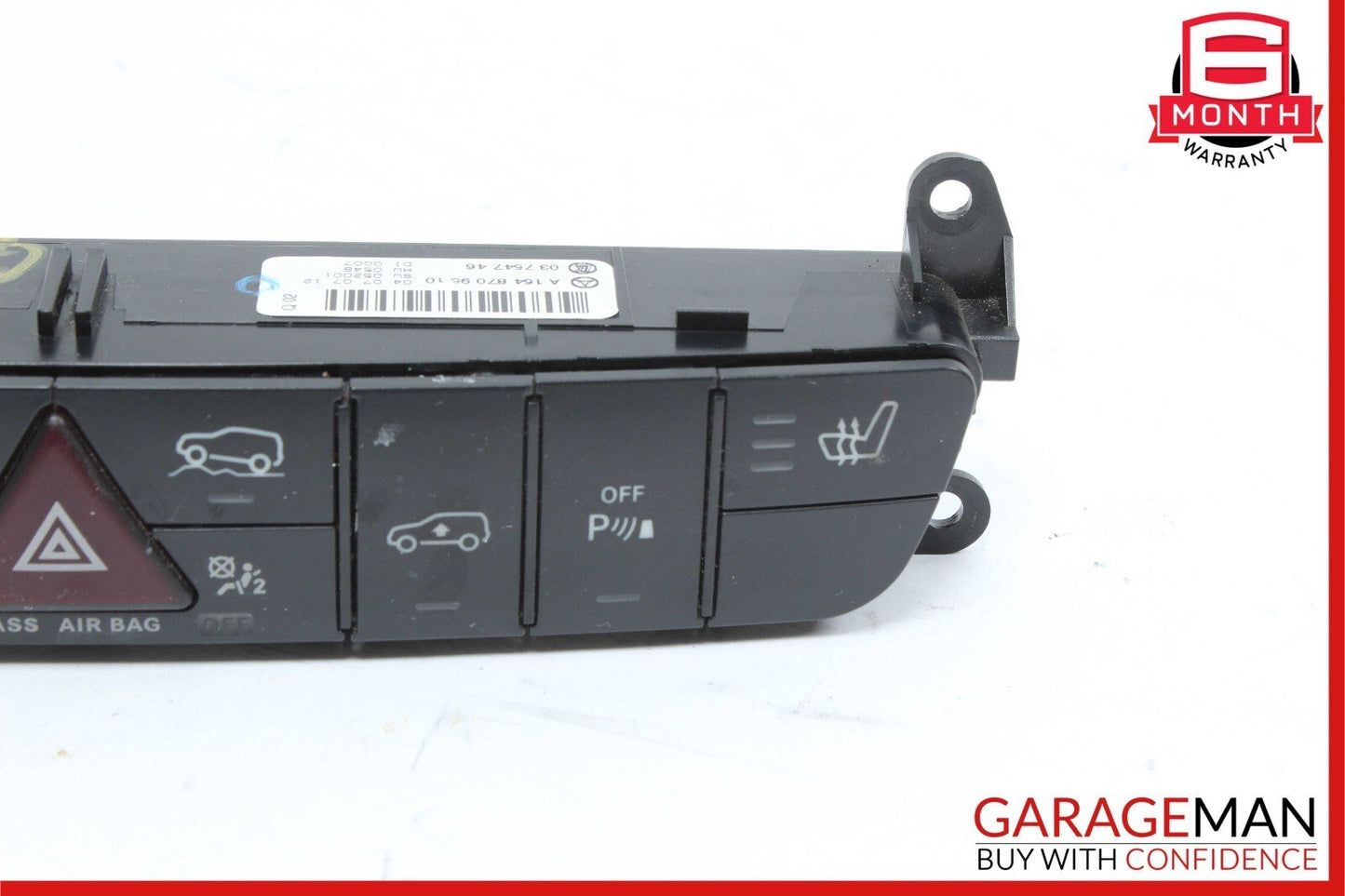 06-12 Mercedes X164 GL550 GL450 Dash Hazard Heated Seats ESP Control Panel OEM