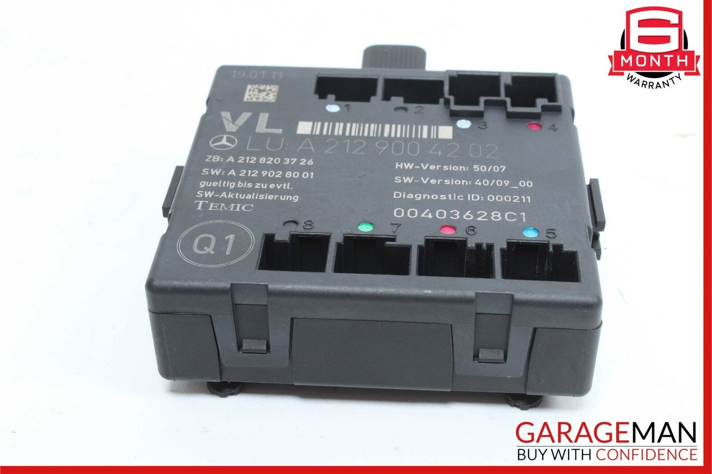 08-18 Mercedes W212 E350 C300 SLK350 Front Left Side Door Control Module OEM