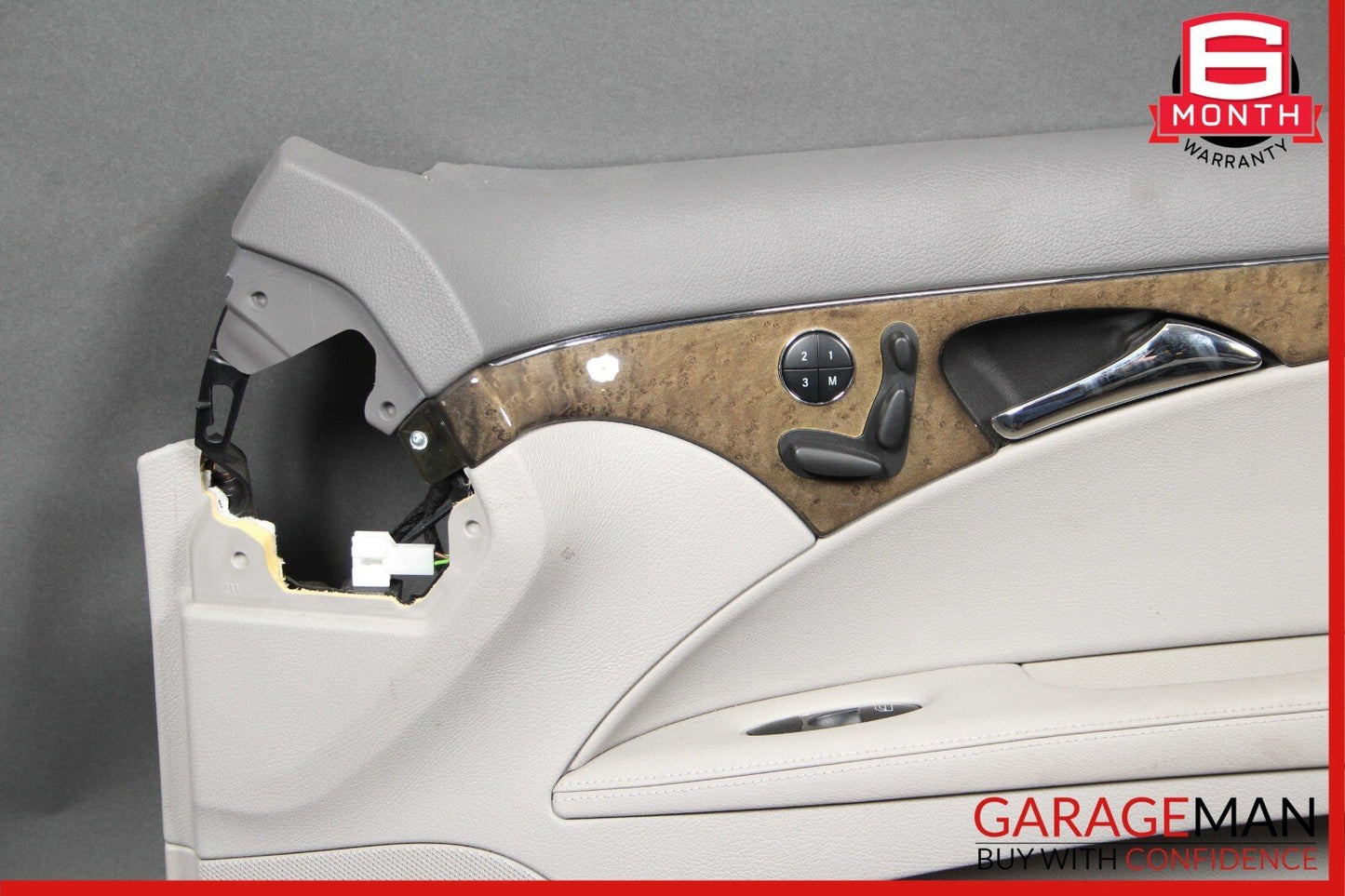 07-09 Mercedes W211 E350 Front Right Interior Door Panel Cover Assembly Gray