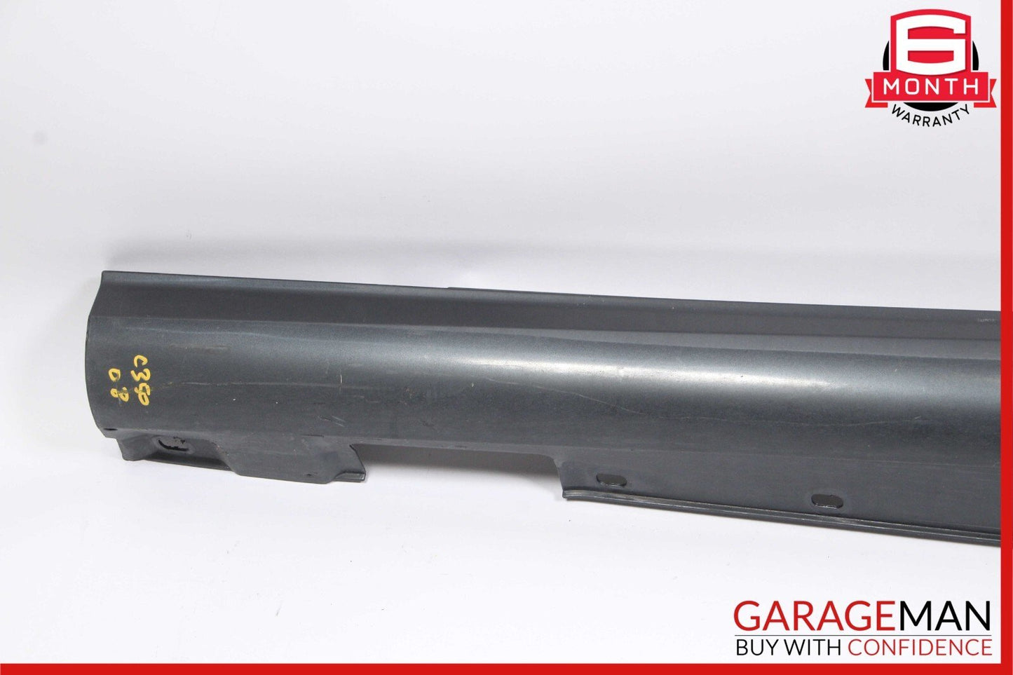 08-14 Mercedes W204 C300 C350 Left Rocker Panel Side Skirt Molding Cover Gray
