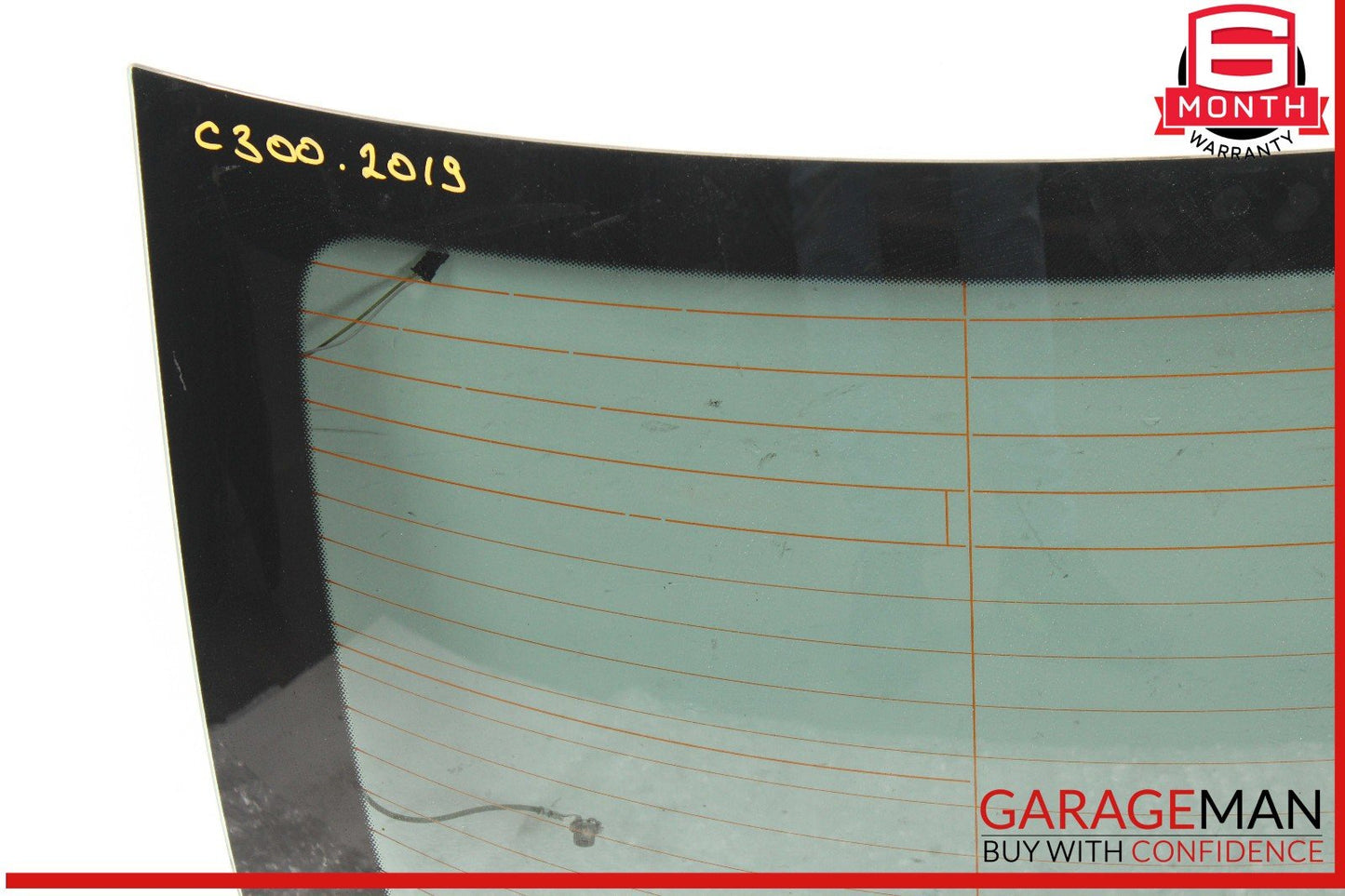 17-23 Mercedes W205 C300 C43 C63 AMG Coupe Rear Back Windshield Window Glass