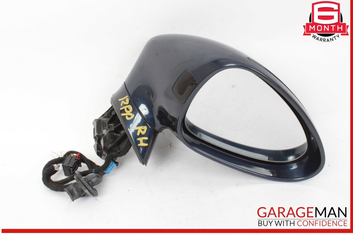 10-13 Porsche Panamera 970 Front Right Side Door Rear View Mirror Blue OEM
