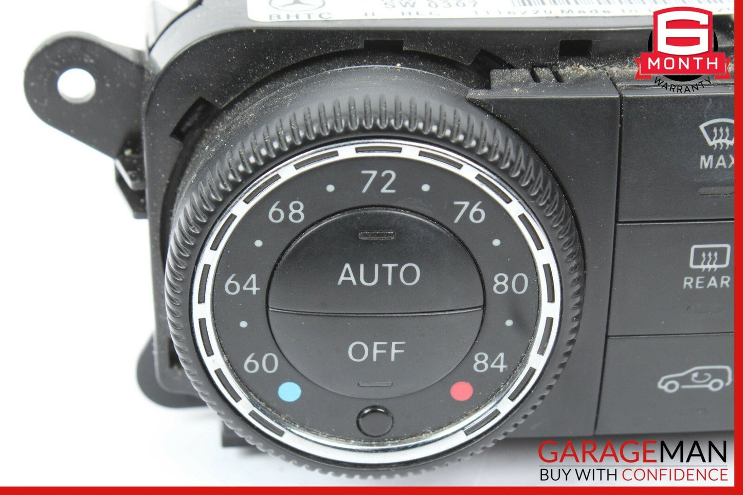 06-12 Mercedes W164 GL320 R350 ML550 A/C AC Heater Climate Control Switch OEM