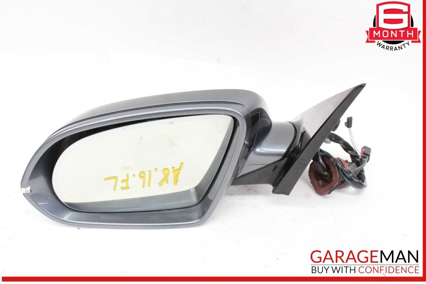 11-18 Audi A8 S8 Front Left Driver Side Door Rear View Mirror Gray w/ Camera OEM