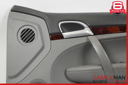 03-10 Porsche Cayenne 955 957 Front Right Side Interior Door Cover Panel Silver