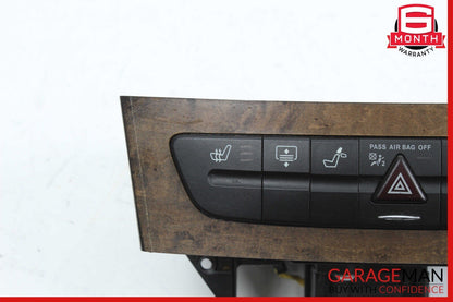03-09 Mercedes W211 E350 4MATIC Hazard Light Door Lock Control Switch Wood OEM