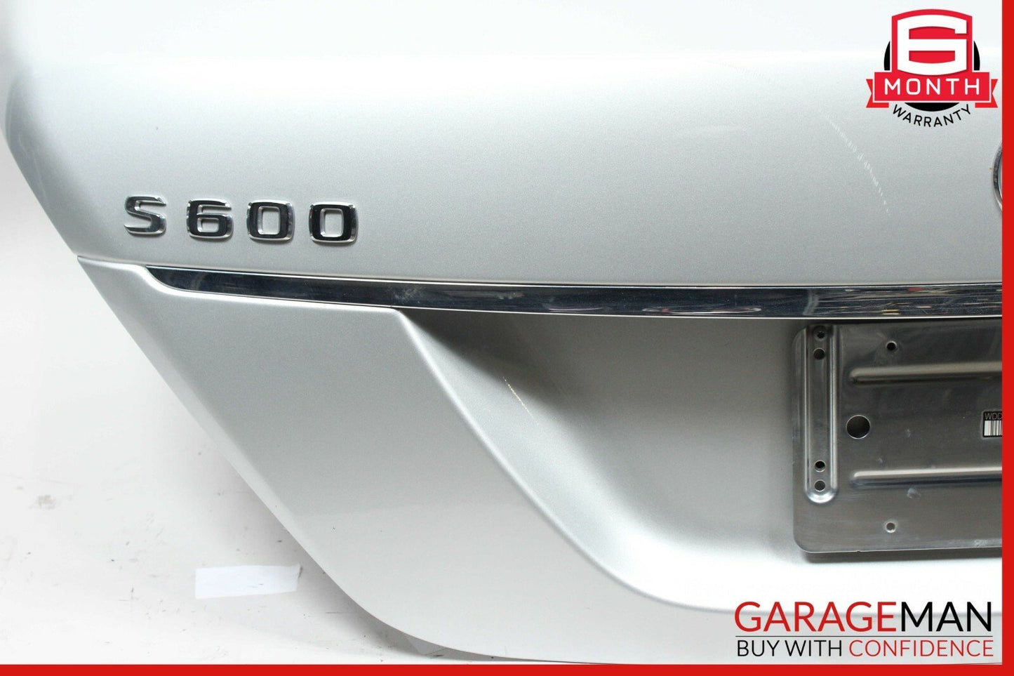 07-13 Mercedes W221 S400 S63 AMG Rear Trunk Lid Deck Shell Panel Cover Silver