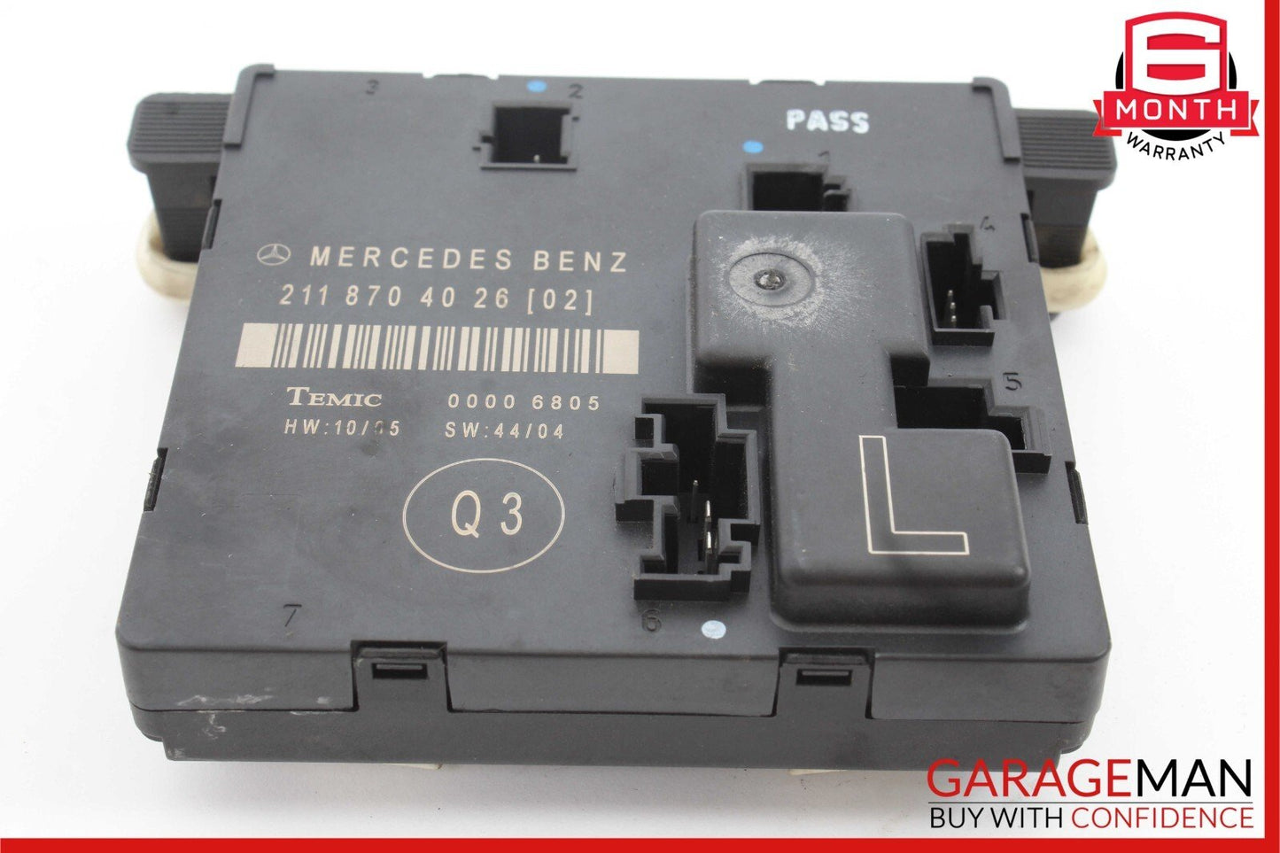 03-09 Mercedes W211 E320 E350 E63 AMG Rear Left Side Door Control Module Unit