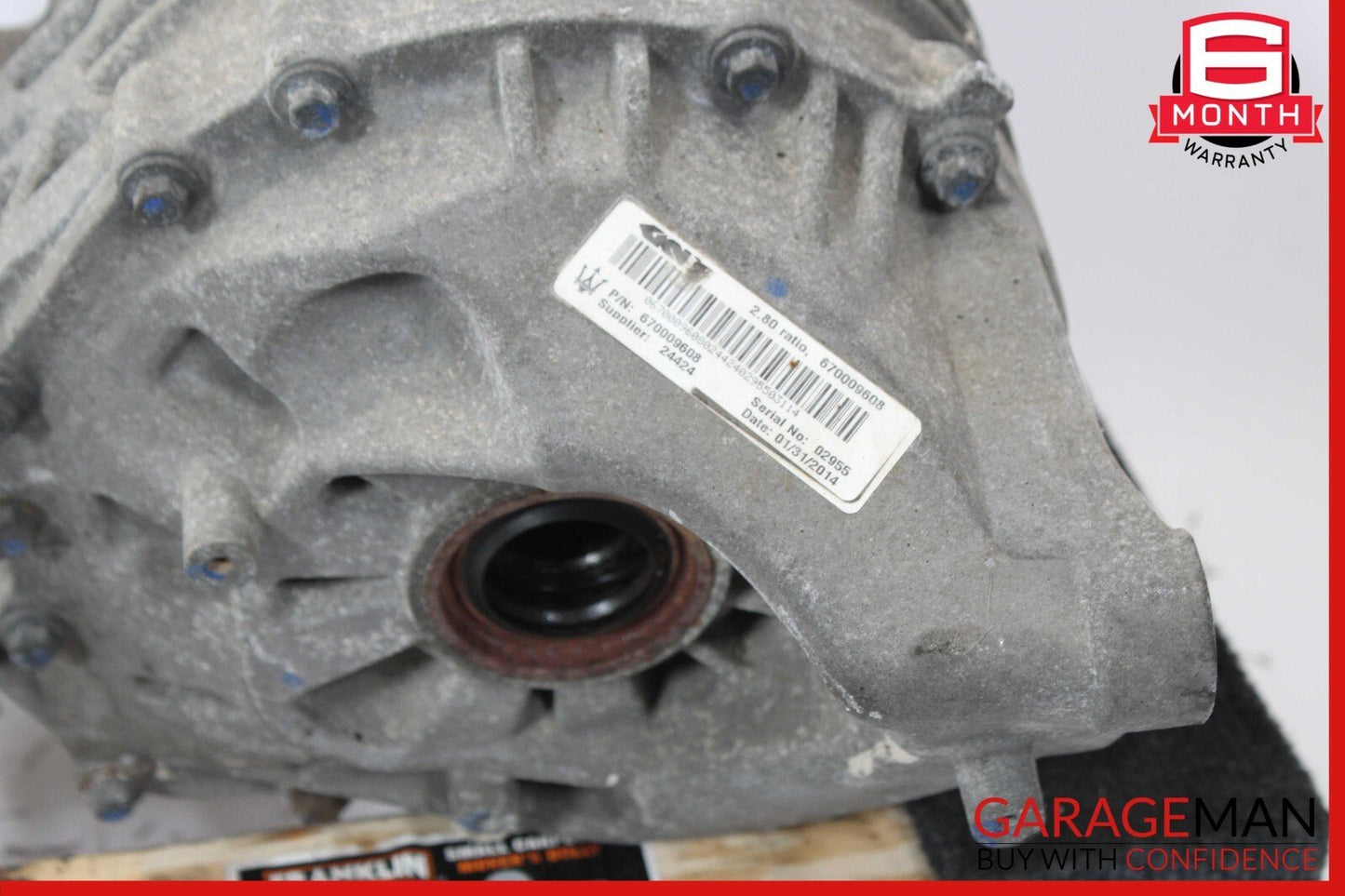 14-17 Maserati Ghibli S Q4 AWD Rear Diff Differential Axle Carrier 670009608 OEM