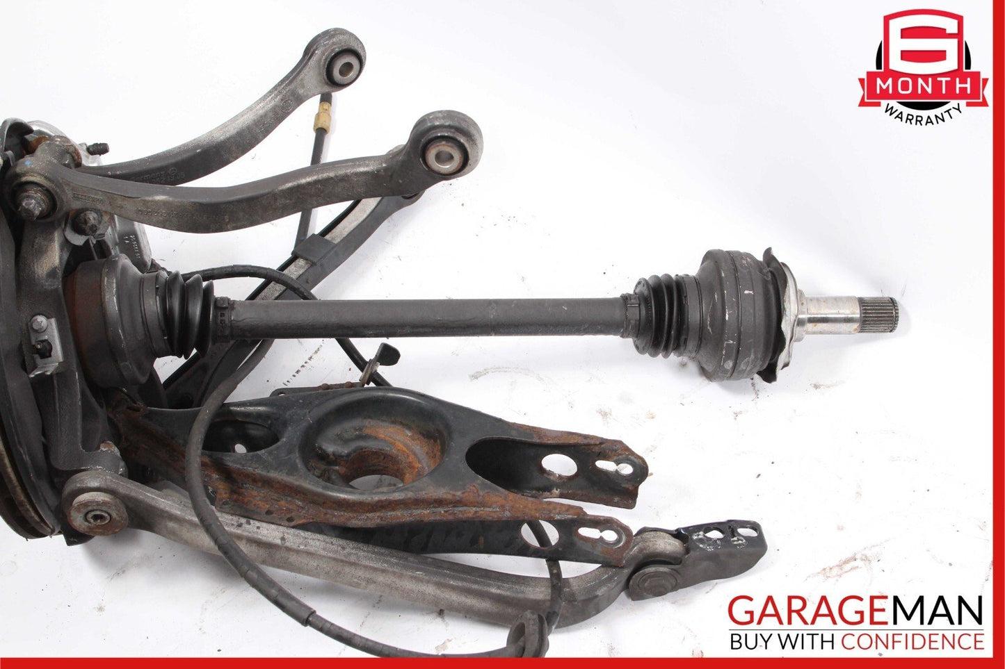 10-16 Mercedes W212 E550 Rear Left Spindle Knuckle Hub Bearing CV Shaft Assembly