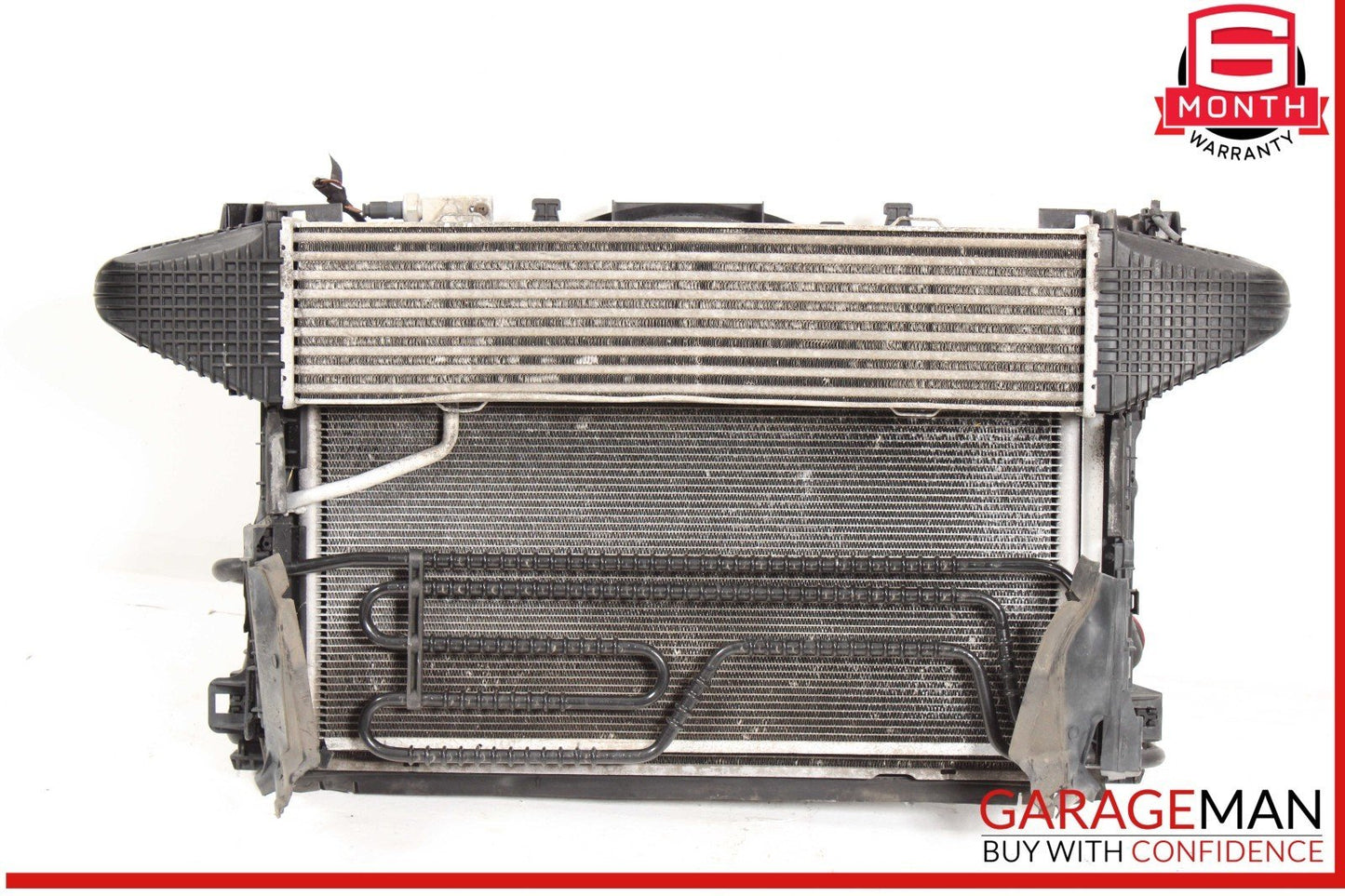12-15 Mercedes W204 C250 Engine Motor Cooling Radiator A/C AC Condenser Assembly