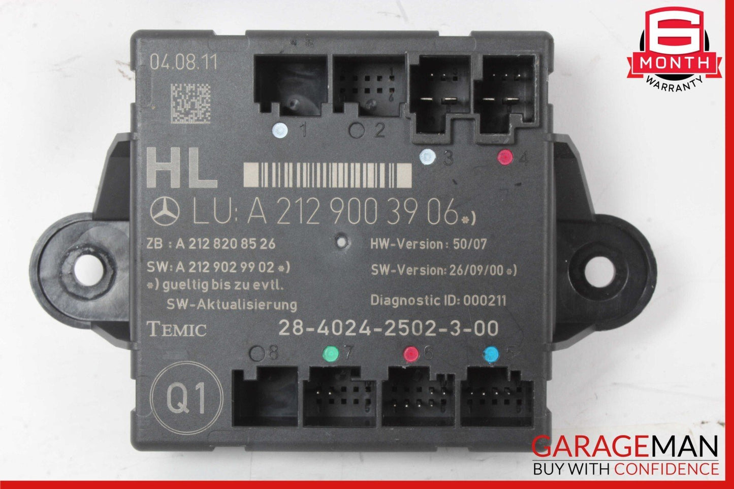 08-16 Mercedes W212 E350 C350 Rear Left Side Door Control Module 2129003906 OEM